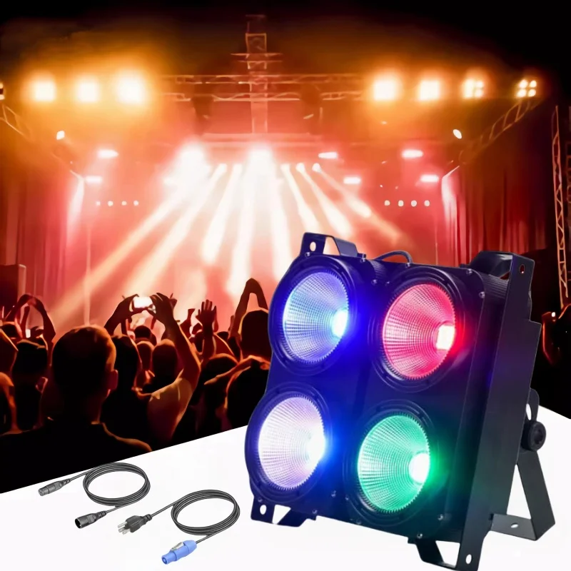 High Power Four Eye COB Blinder Lights 4 Eye RGBW 4IN1 4x100W Led Audience Wash Effect Light DMX Stage Light