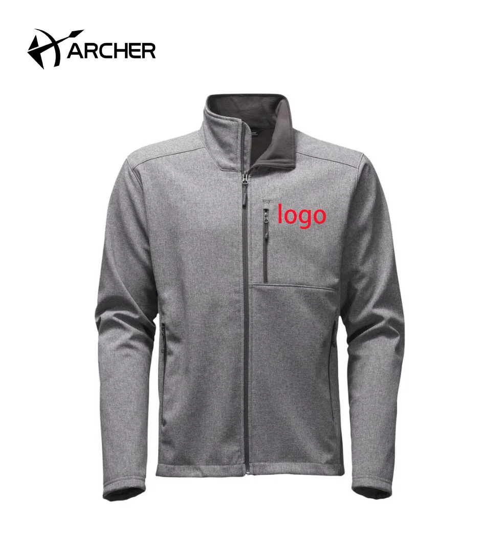 Wholesale mens windproof waterproof breathable fleece liner plain coat outdoor softshell jacket soft shell jacket