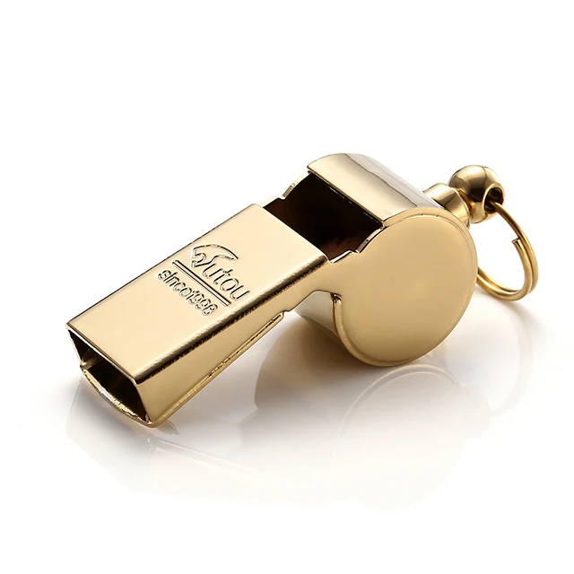 Открытый Медный свисток KeychainTitanium выживания Инструменты