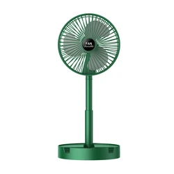 Standing table fan rechargeable desktop air cooler fan mini fan fold portable usb