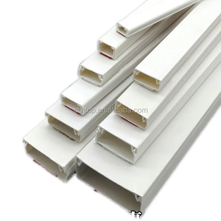 Customized Sizes Low Smoke Pvc Trunking PVC Canaleta Plastic Canals Wire Protection cable management