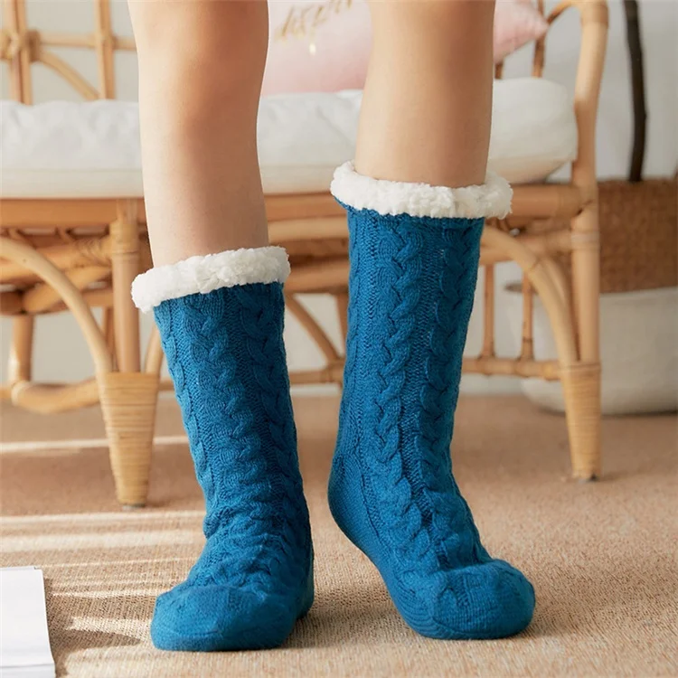 High Quality Indoor Fluffy Socks Winter Warm Fuzzy Slipper Socks Floor Anti Slip Fleece Lined Sherpa Socks