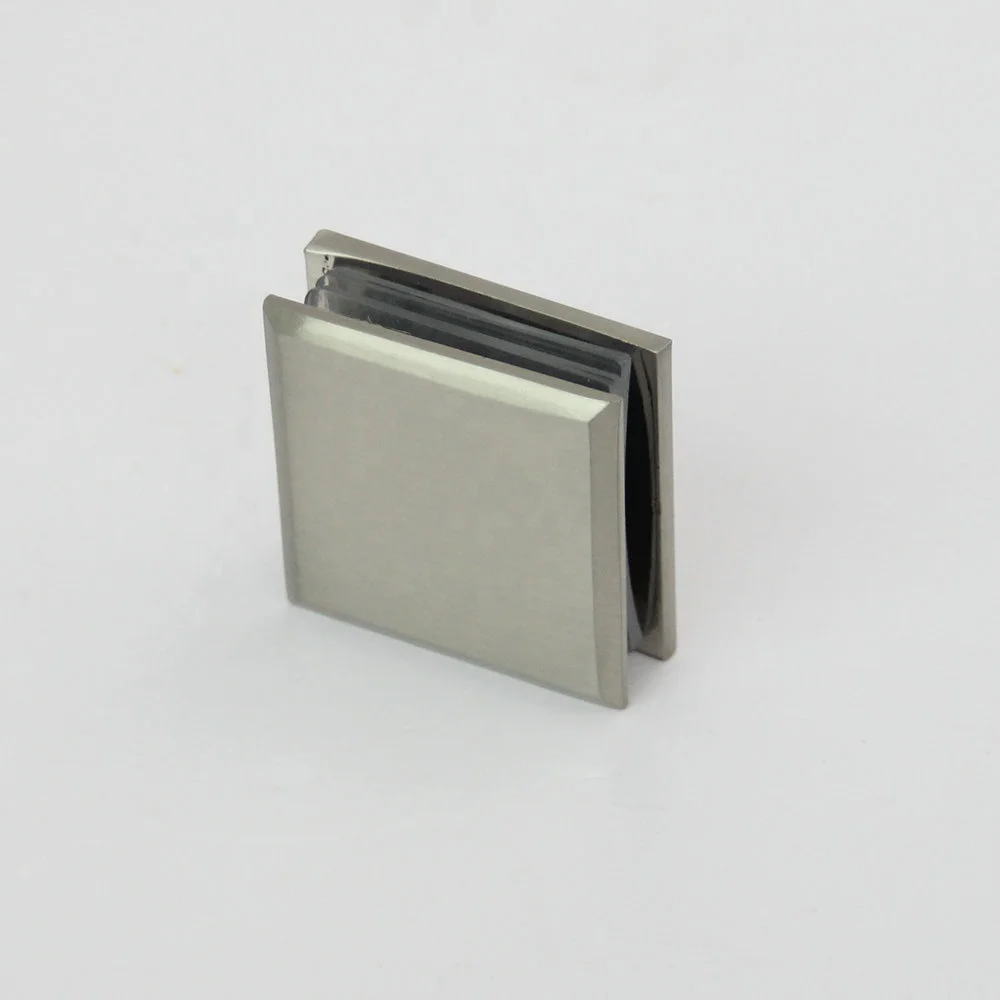 Stainless Steel Glass Clamps Bracket with Bevel Edges