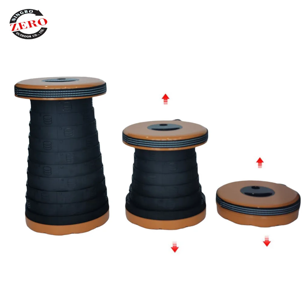 New Design Mini Portable Foldable Ladder Multifunctional Steel Retractable Storage Telescopic Stool Folding Chairs Plastic