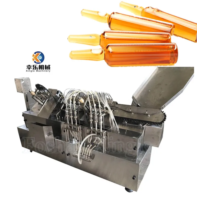 Six Needles Drawing Cosmetics Injector Filler 10 Ml Bottle Glass Ampoule And Sealing Machine Filli Filling In Ampoules