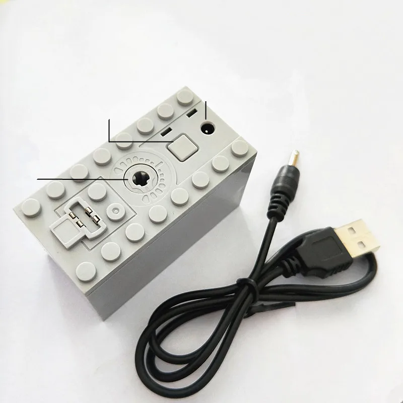Stemedu MOC Building Block MOC Technics Parts AA Battery Box Train Power Function Part M L XL Motor For Le.goeds