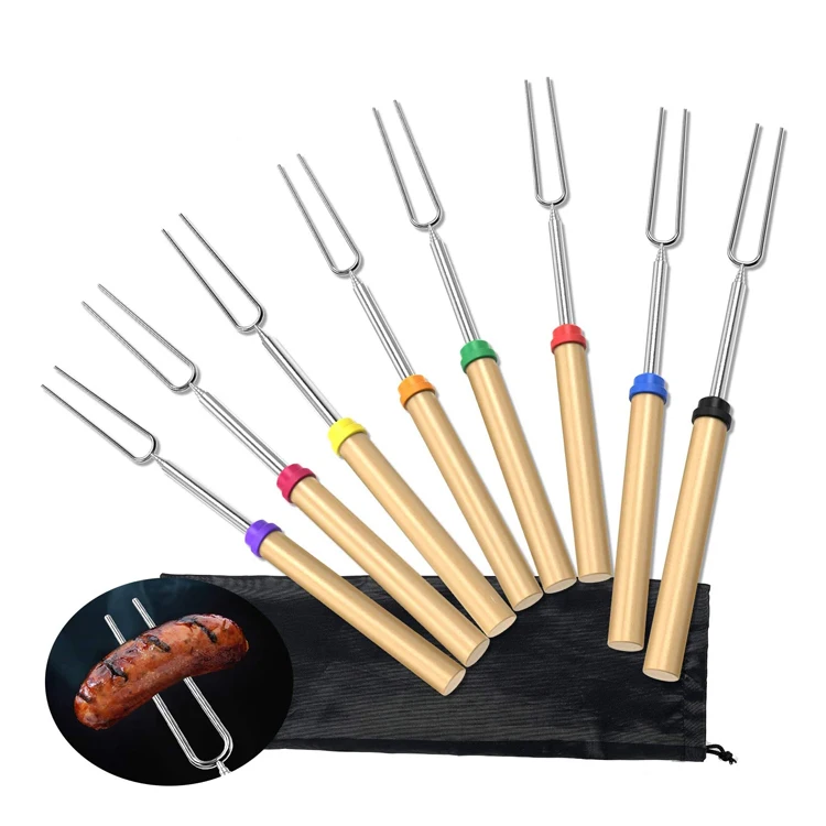 Telescoping Rotating Smores Skewers