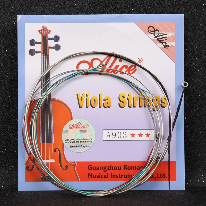 musical instrument accessories Alice A903 silver alloy steel core wire violin strings viola strings