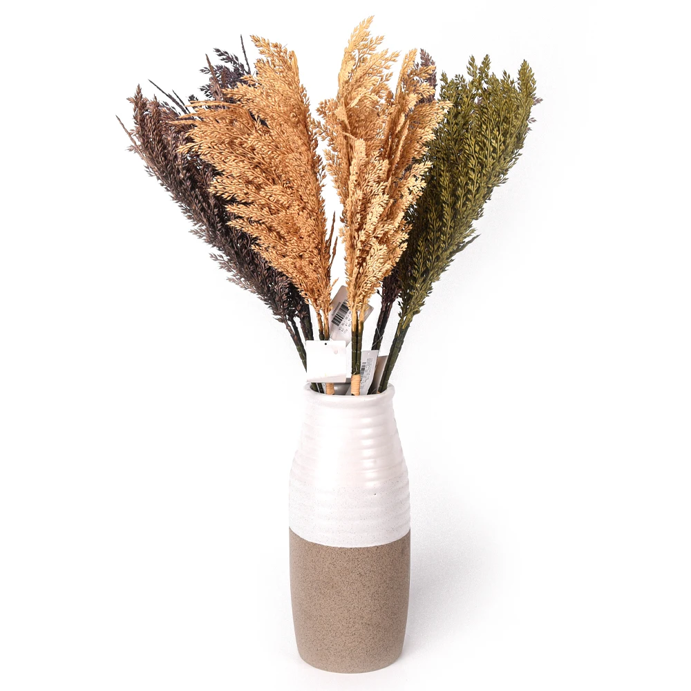 Wholesale home decor artificial ear of wheat gold wheat spike dried flower bouquet