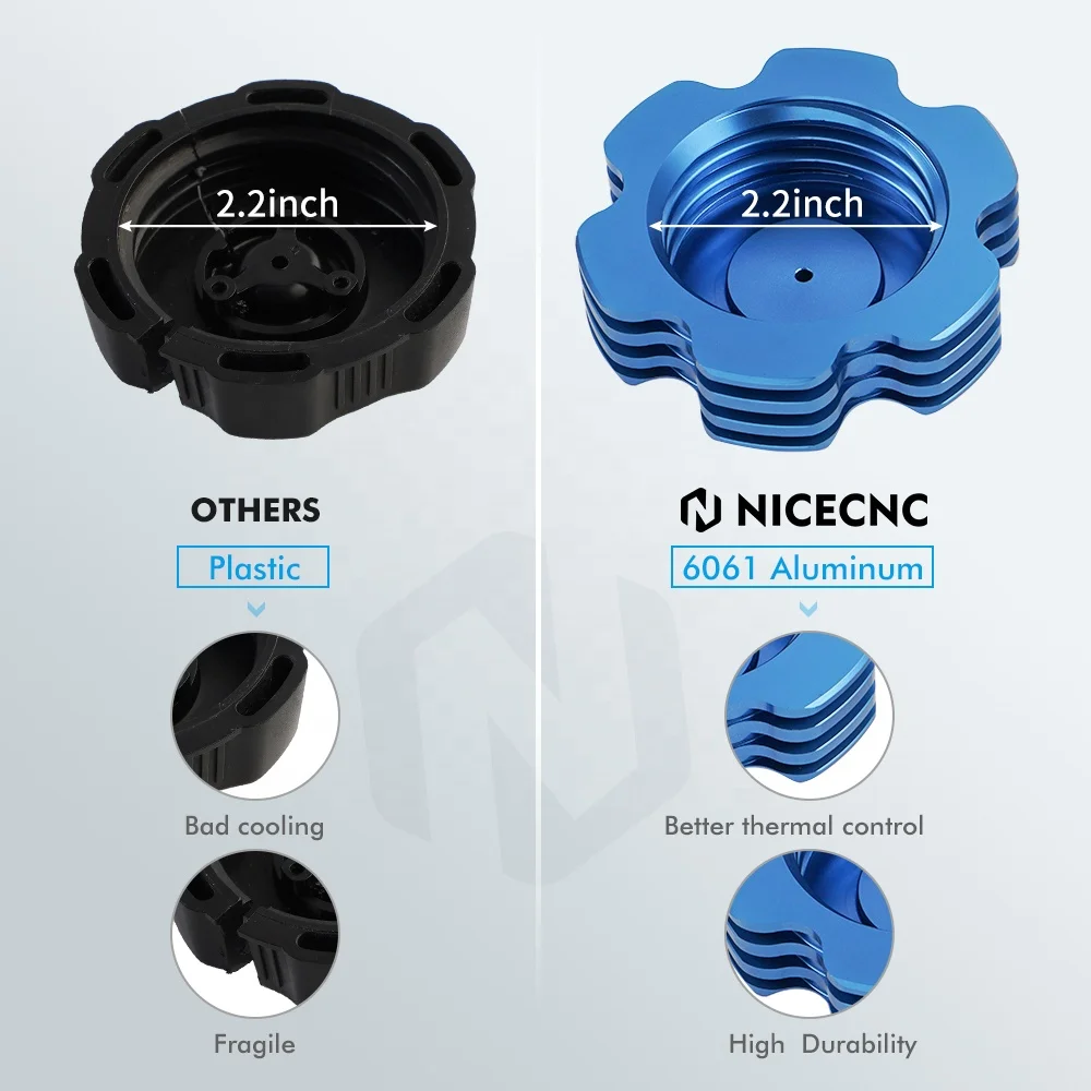 NiceCNC Gas Cap For Yamaha Banshee 350 1987 1988 Raptor 50 2004-2008 700 2006-2011 2013-2020 700R 2013-2016