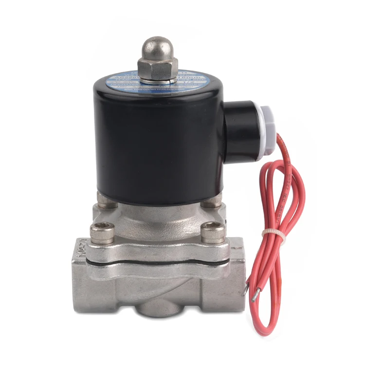 2S250-25 Stainless Steel NC Hydraulic Valve Solenoid Braking Car Accessories Electric 2 Way Water Valve Solenoid