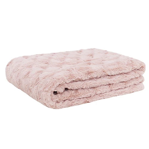 
Luxury microfiber pv plush double layer sofa polar fleece blanket 