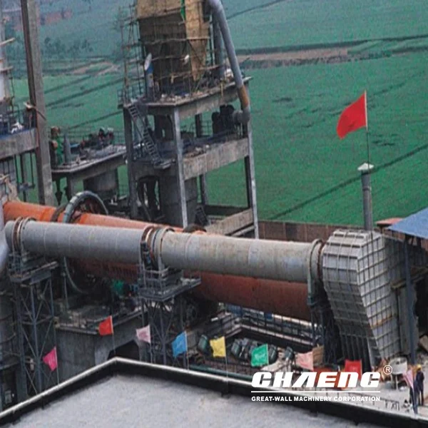 Cement clinker rotary kiln production capacity and process for cement plant