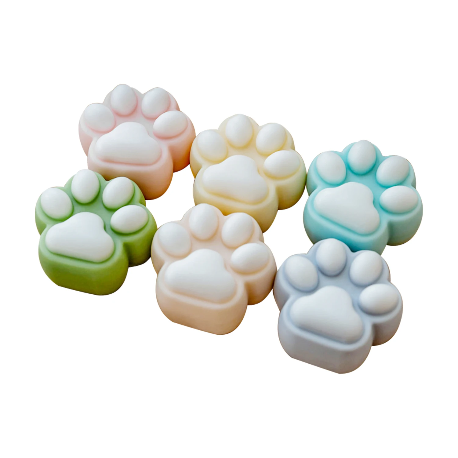 2022 Hot Sell Body Organictoilet Cleansing Handmade Nature Moisturizing Whitening  45G Cute Cat Claw For Kid Bath Soap