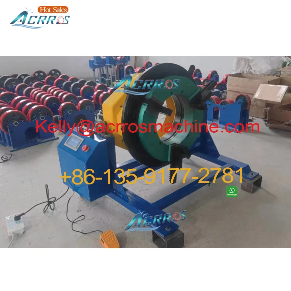 Through Hole 360mm Welding Positioner 600kg Turntable 600mm Quick Chuck 220V 110V