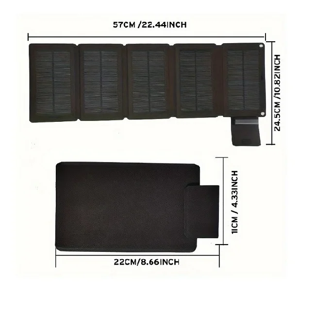 35w Portable Ip 65 Waterproof Foldable Solar Panel for Outdoor Lighting Charging Various Devices
