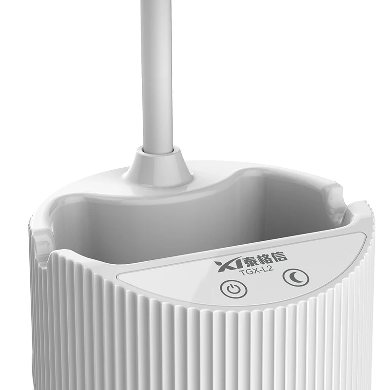 Luxury Decorative Adjustable Gooseneck Tube  Rechargeable LED Table Lamp Study Lamp Reading Desk Lamp With Pen Holder