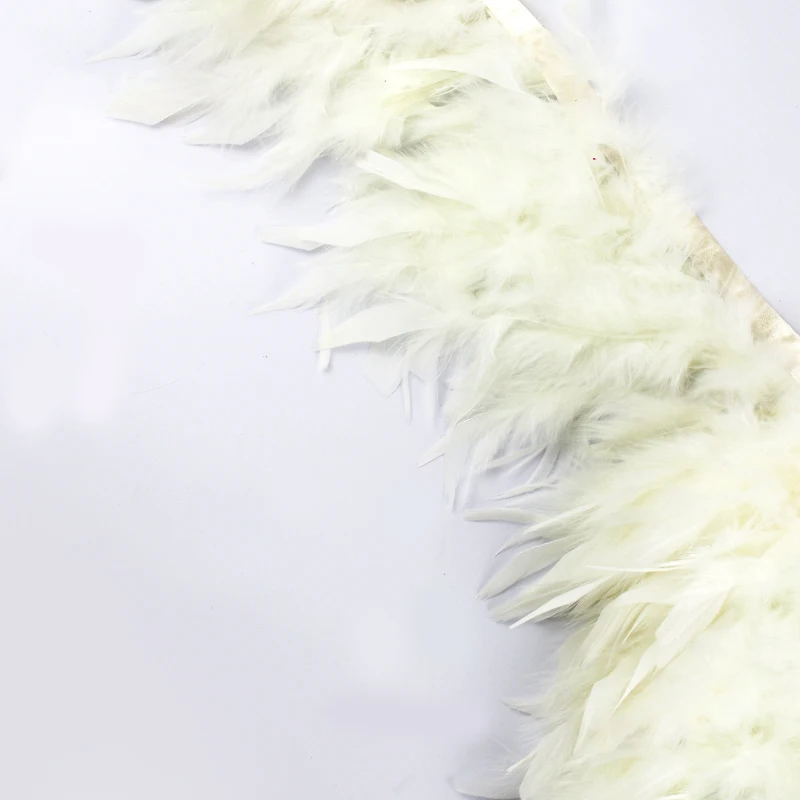 Multicolor Turkey Feathers Fringe Trim Fashion Dress Sewing Crafts