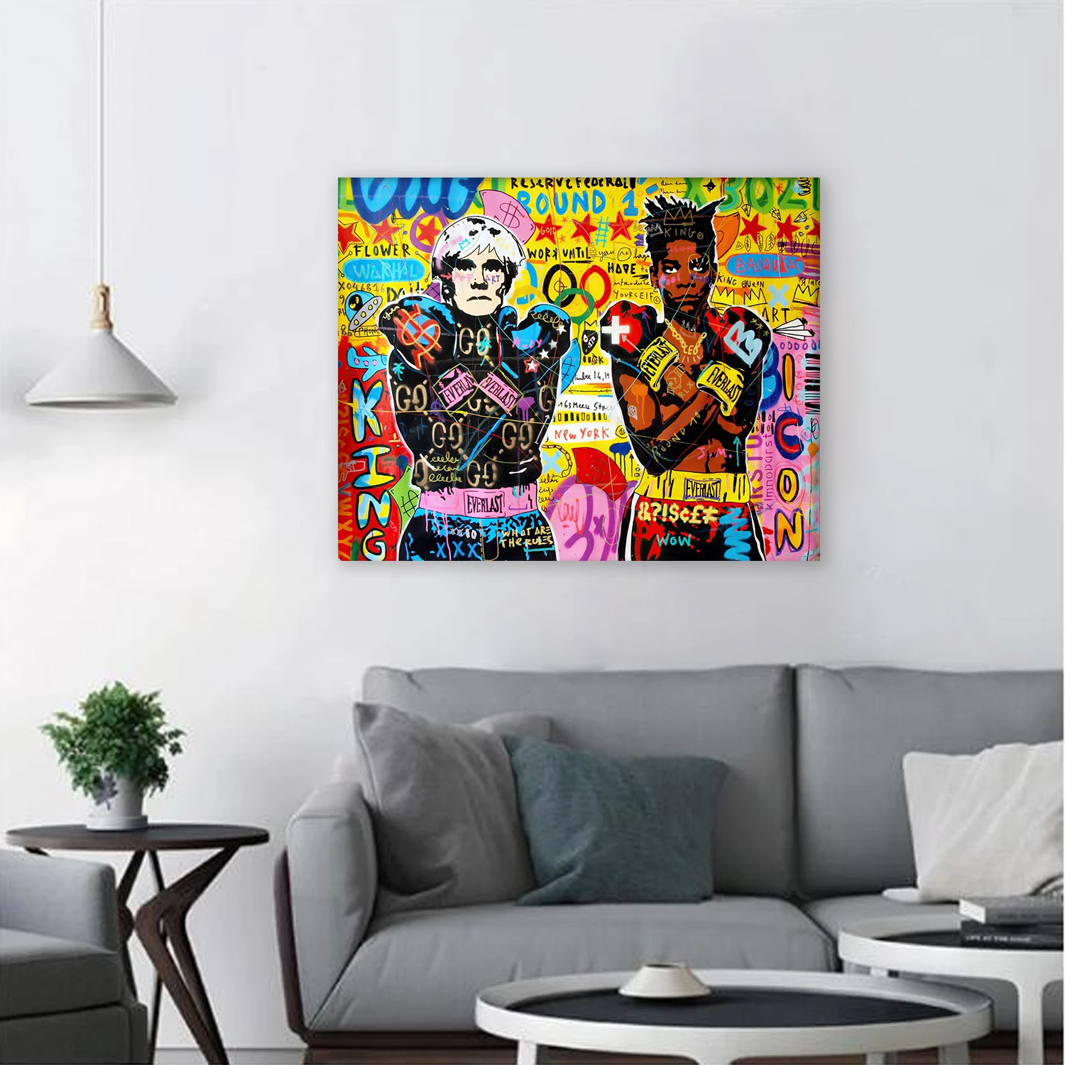 Animal Canvas Painting Gorilla Graffiti Art Wall Prints Poster Abstract Pop Canvas Wall Picture For Living Room Frameless