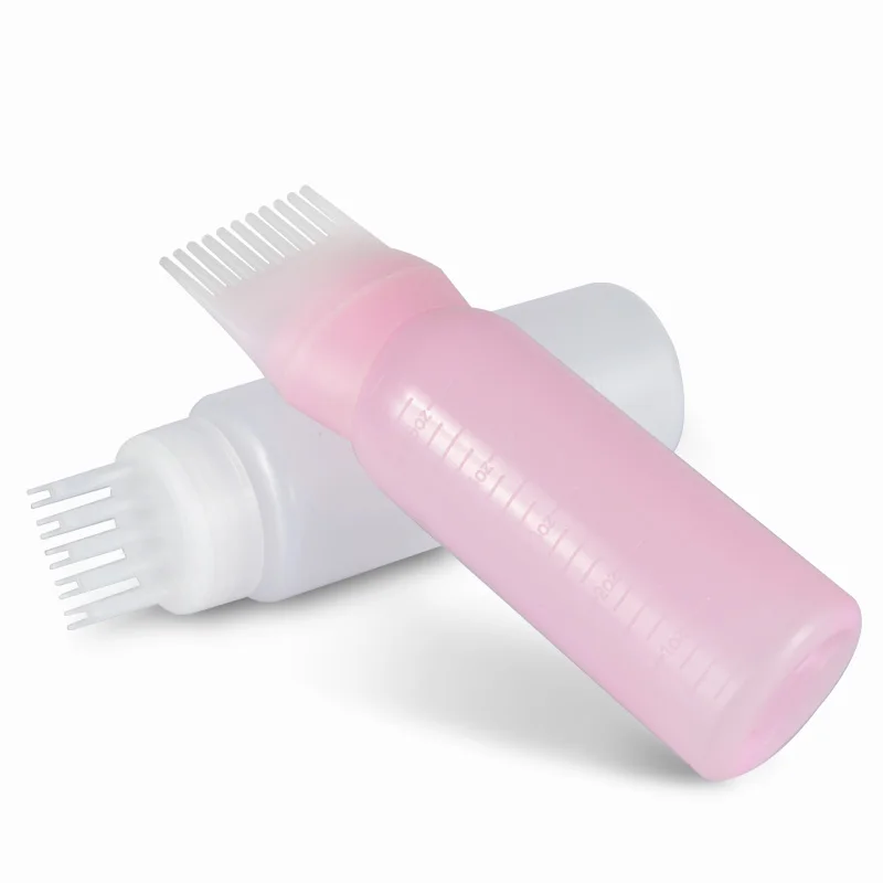 Beauty Salon 6oz 170ml Graduated Biodegradable Refillable Container Hair Dyeing Bottle For Hairdressing