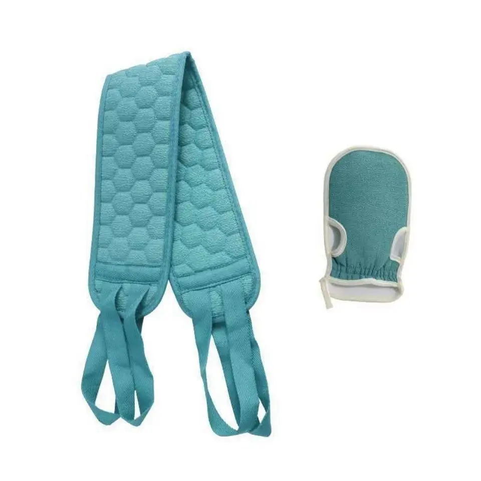 Bath Towels Set Scrubbing Long Strip Scrubbing Towel Rubbing Back Mud Peeling Gloves Body Massage Skin Clean Shower Bath Ball