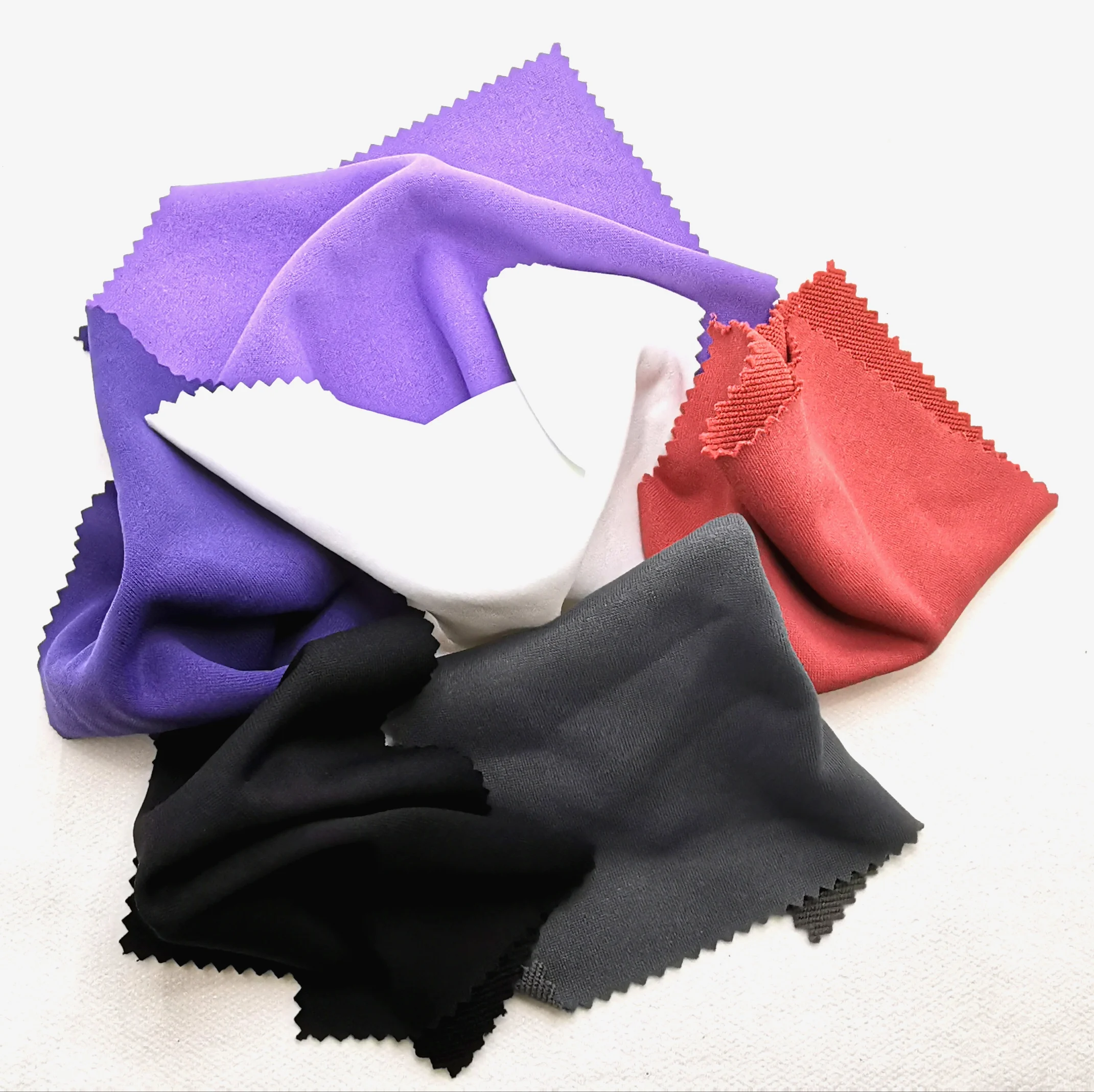 Fabric Garment Trousers Knitted Plain Activewear Warp Costumes 100% Polyester Fabric Feel Like Cotton Dress Stretch Flannel