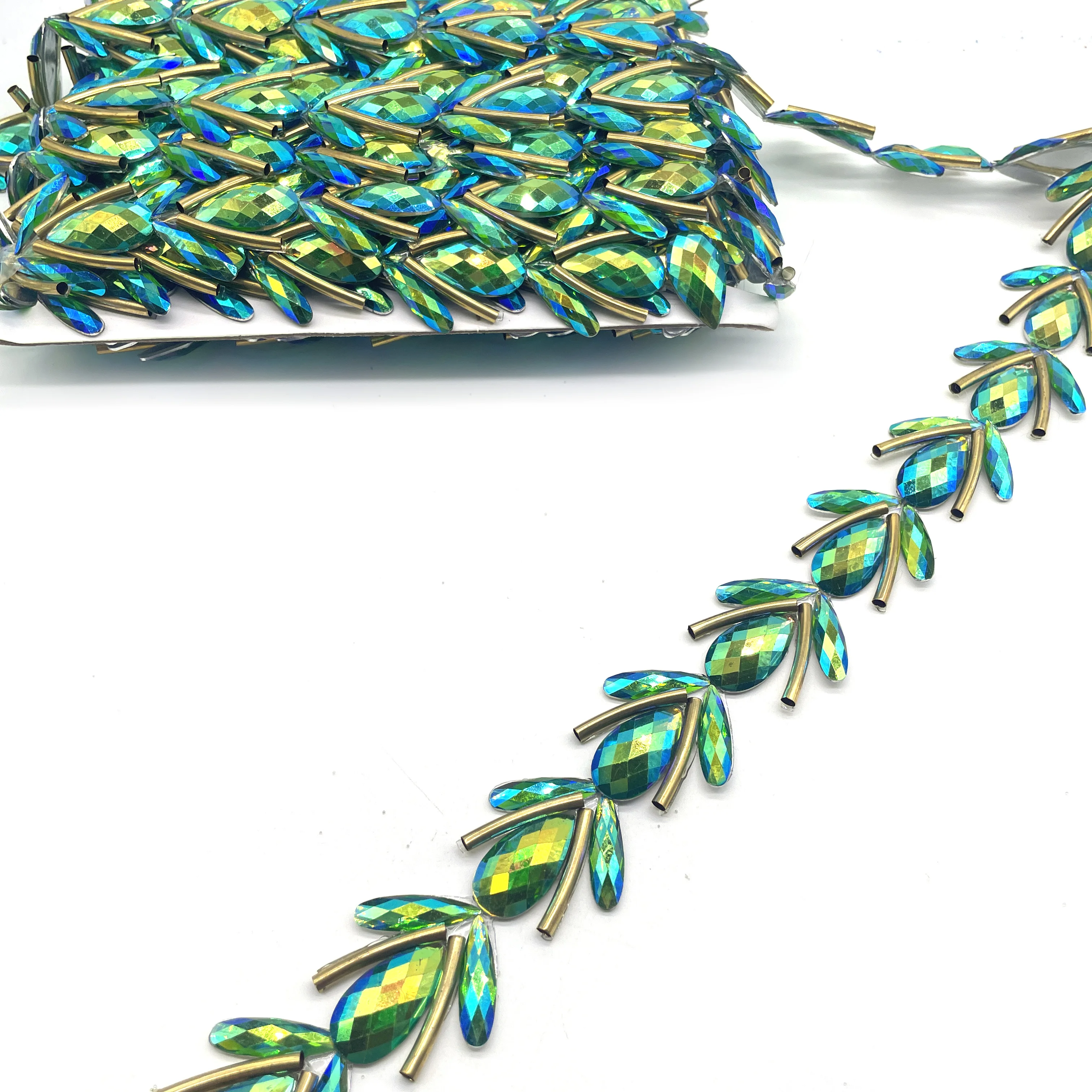 2025 Trinidad Carnival Samba Dressing Decorative Crystal Rhinestones Hot Fix Rhinestone Appliques Trims for Shoes Garments Bags