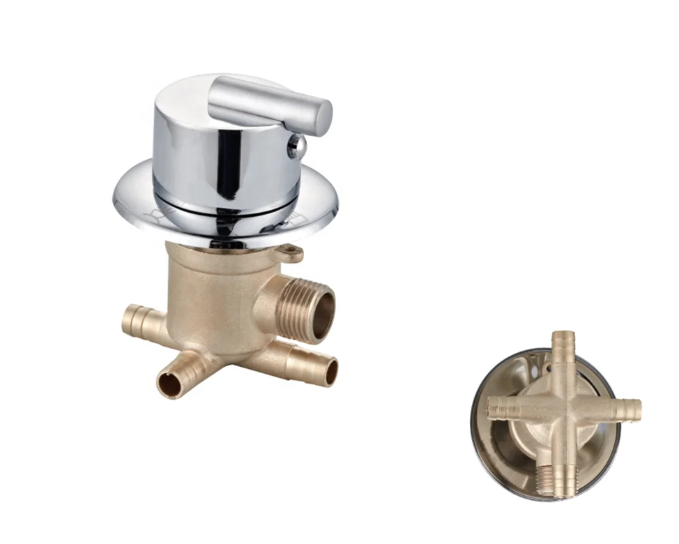 Brass body bathroom single handle 4 function mixer faucets tap shower panel faucet