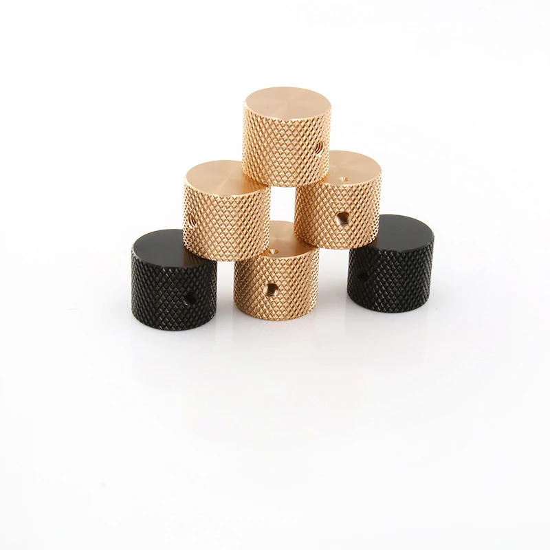 Custom Made CNC Knurled Potentiometer Knob Cap Volume Control Knobs Amplifier Volume Switch Knob