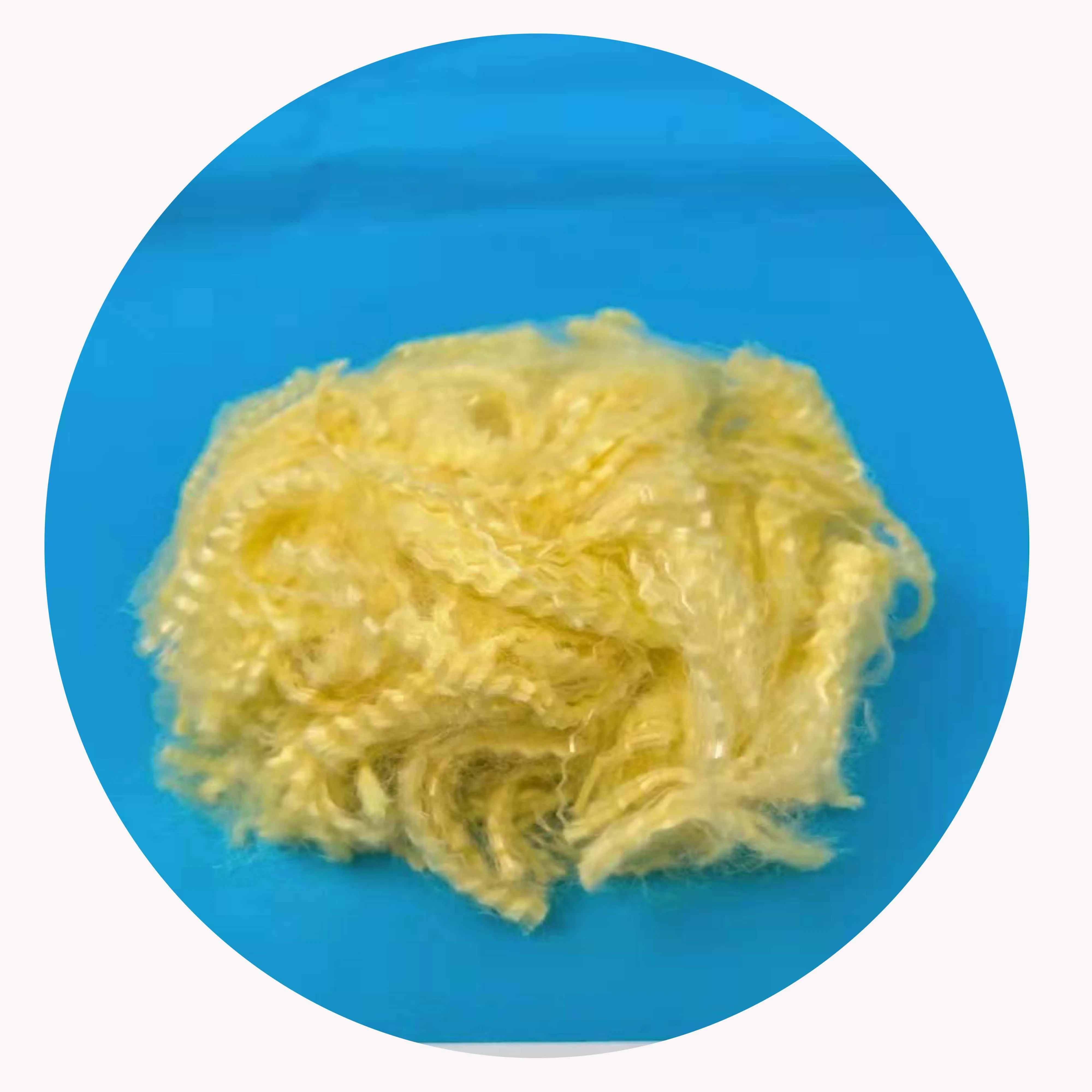 1.5D*51mm Golden Yellow Para Aramid Staple Fiber