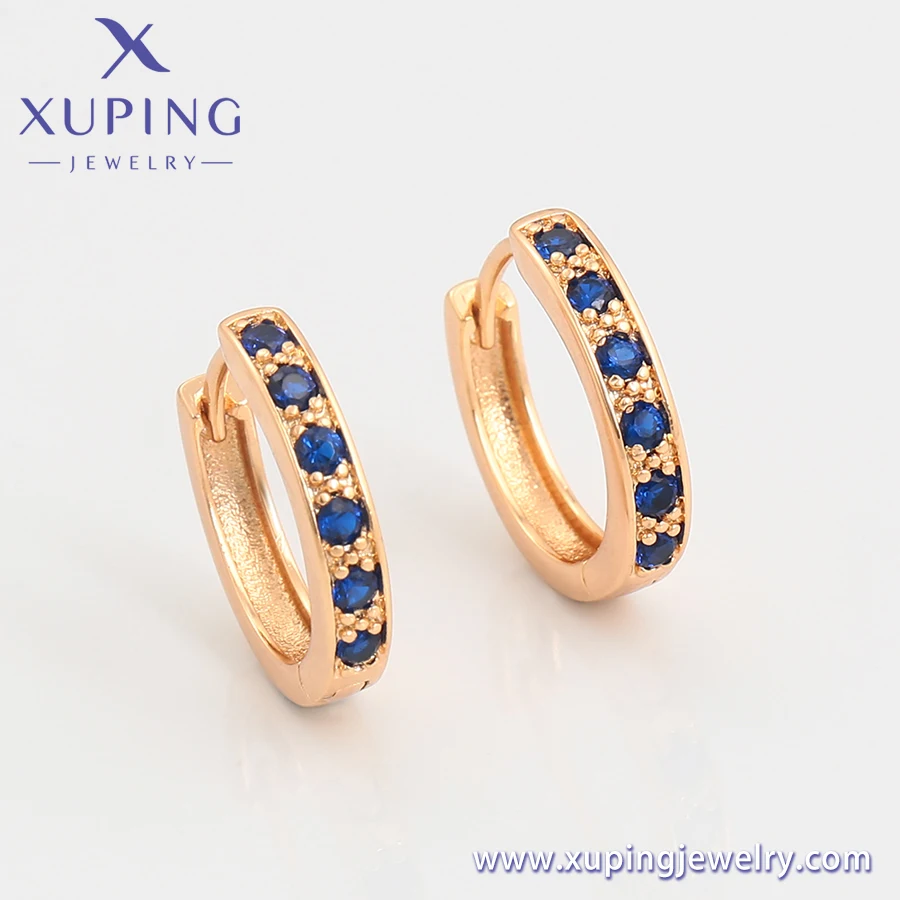 S00013321 Xuping jewelry Exquisite earrings fashion jewelry hot sale earrings row diamond 18K gold earrings