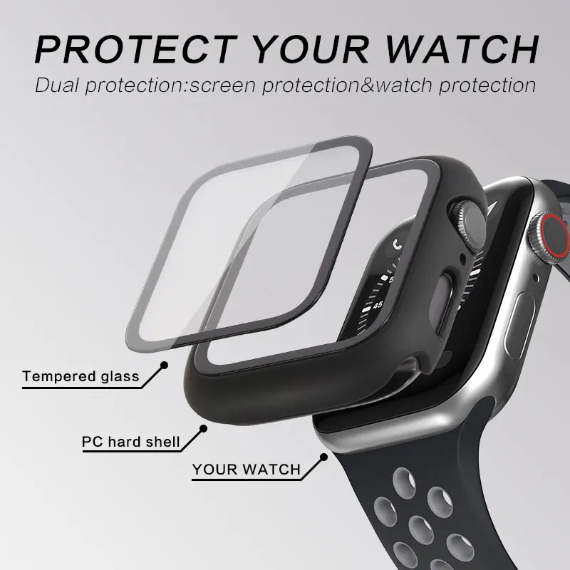 Hard PC Case 38mm-45mm Series 6 7 Smart Watch Case Protective Smart Watch Cover
