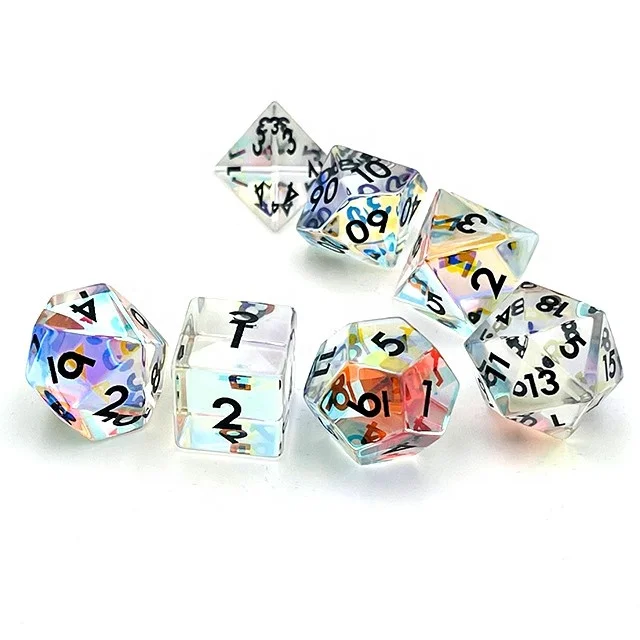  Набор костей под заказ для ролевых игр многогранный набор dnd драгоценный