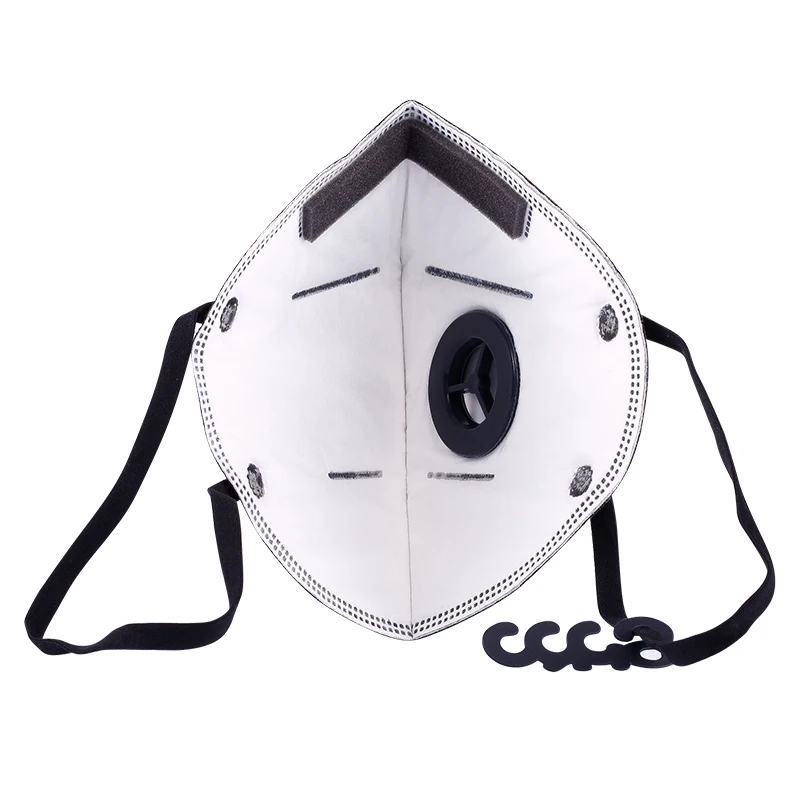 Disposable Fold-able Safety Mouth Cover Facemask with KN95 HEPA Filter Face mask With Valve