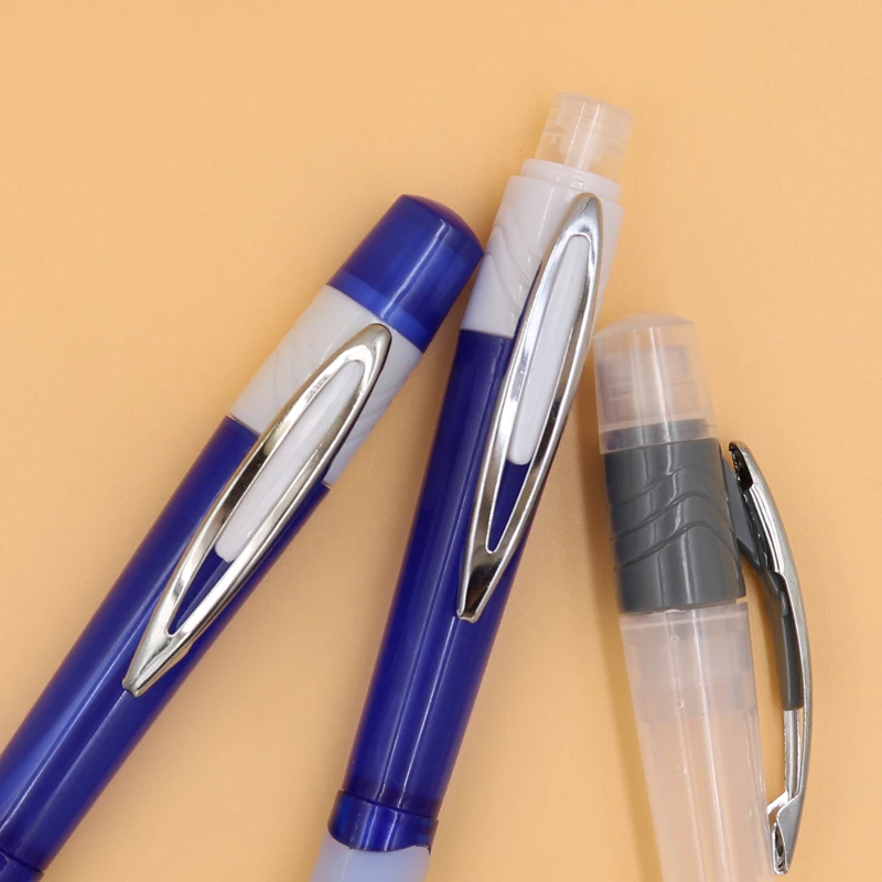 Ballpen With Sprayer  Function On The Grip-Part, Pen Shape