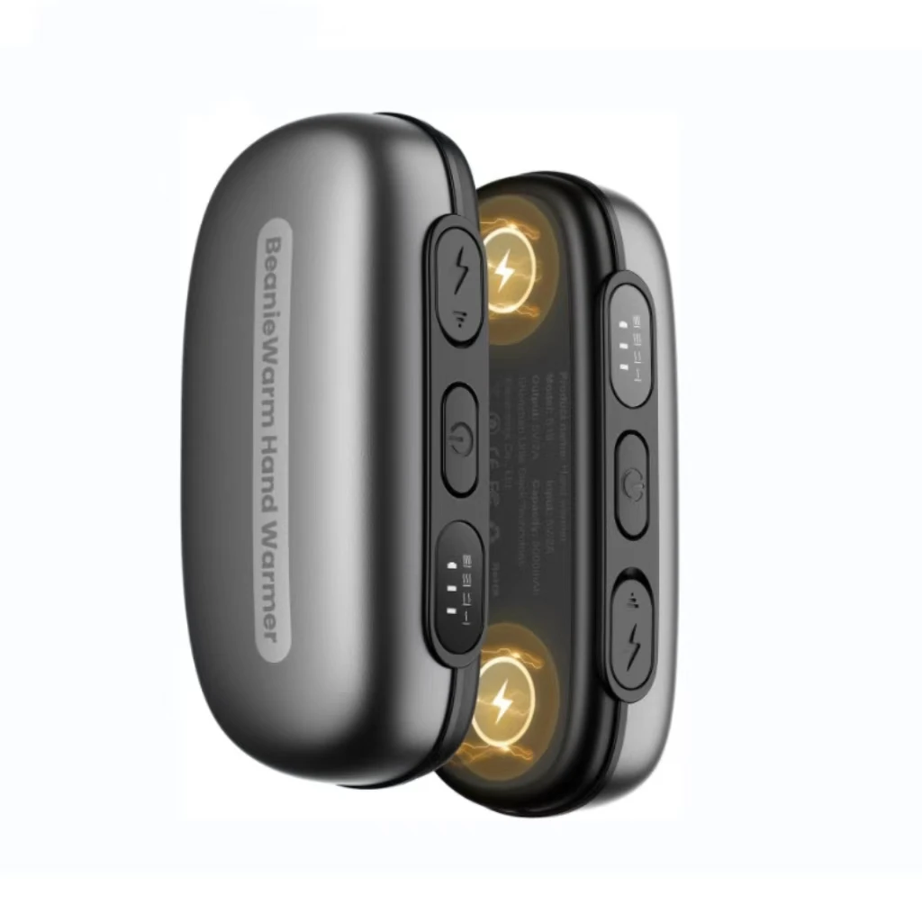 2024 new 10000mAh 2 pack magnetic hand warmer 2 in 1 usb rechargeable reusable power bank electric hand warmers