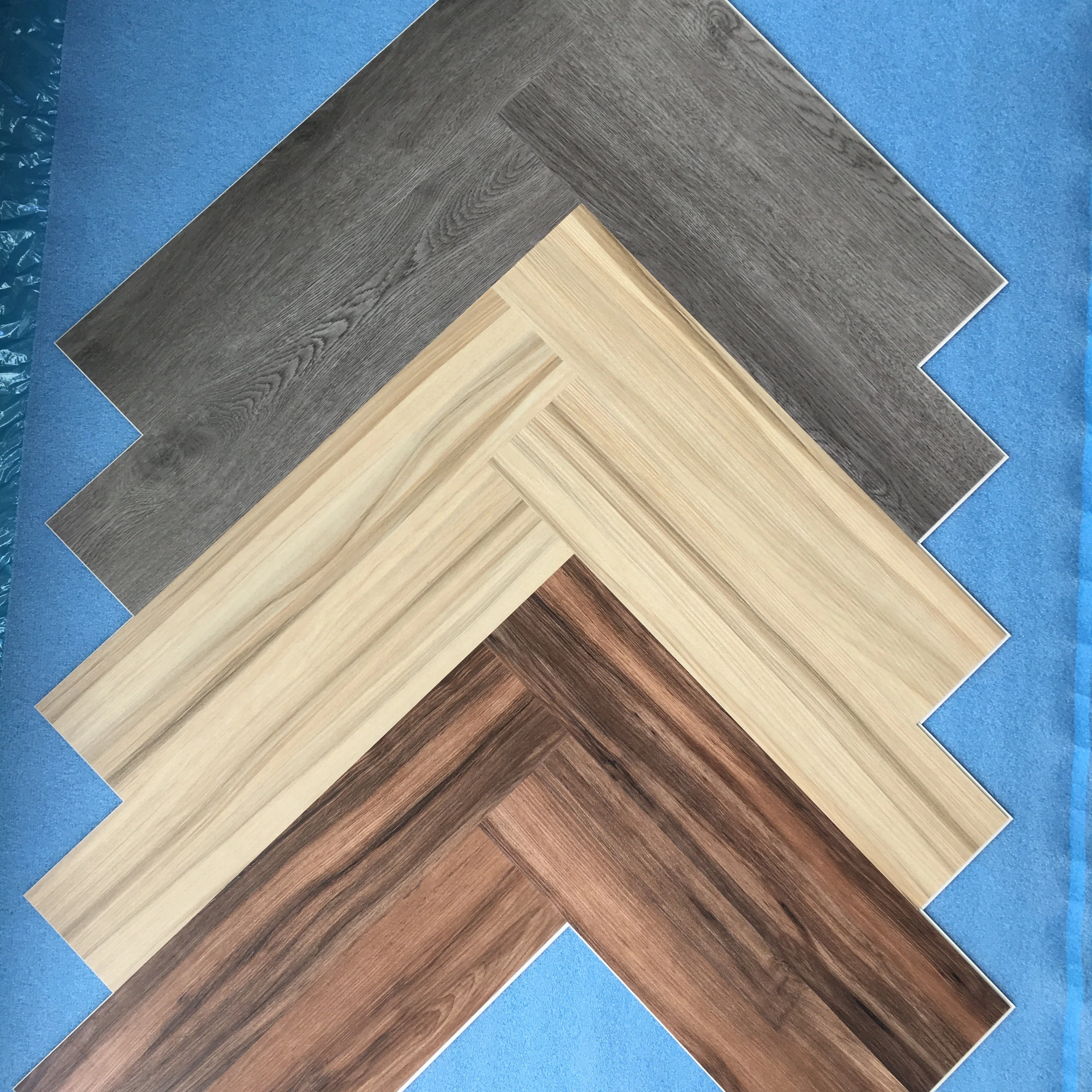 Wholesale Customized  Waterproof  Laminate Flooring  Hot Sell High Gross V-groove Laminate Flooring for Home office
