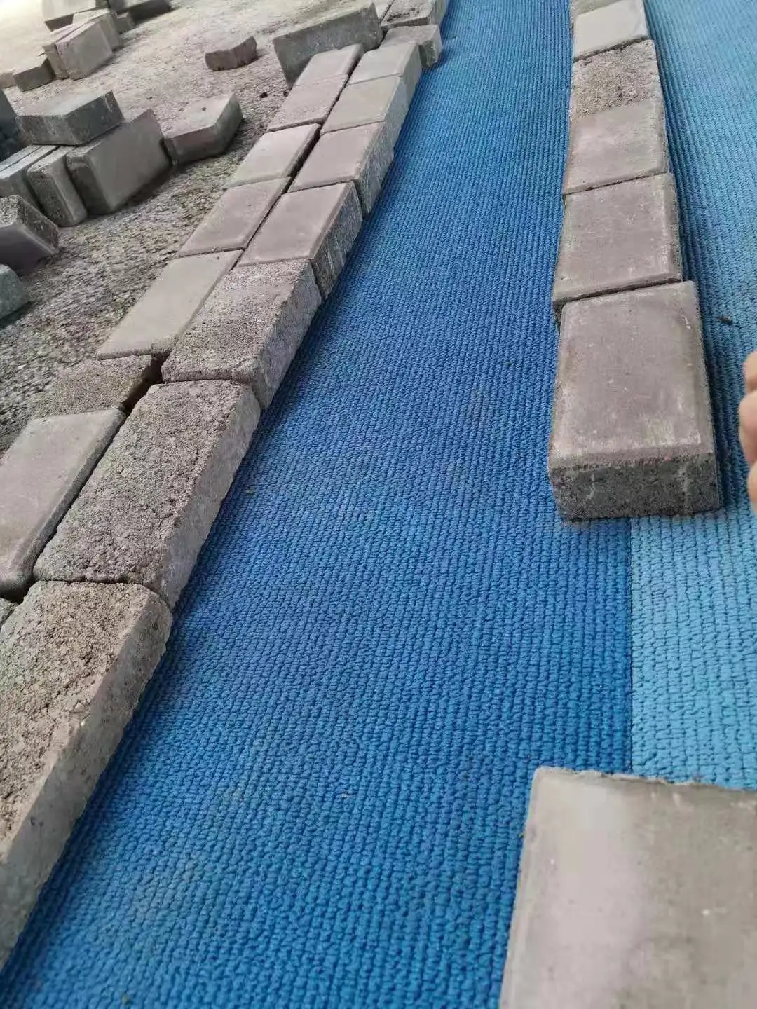 Blue Prefabricated Running Track Tartan Flooring Surface Athletic Track Tartan Running Tracking 8-13mm Thickness NFL-l-24080607