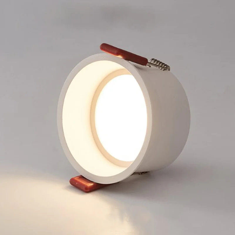 Guangdong Commercial Slim Modern 5W 7w Led Recessed Downlight Round For Hotel Project Narrow Edge Square Downlights