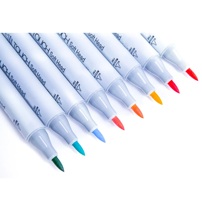 Superior Alcohol Brush Markers Set Double Tip Markers Sketch Markers for Sketching Adult Coloring