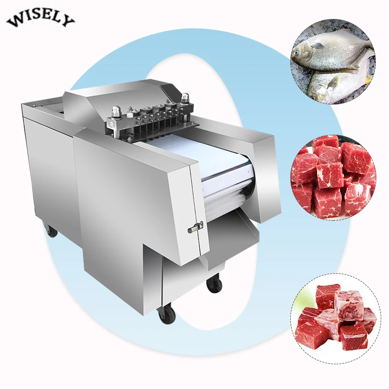 Automatic Meat Cutting Machine Chicken Duck Frozen Meat Block Dicing Machine Meat Dice Cutting Machine