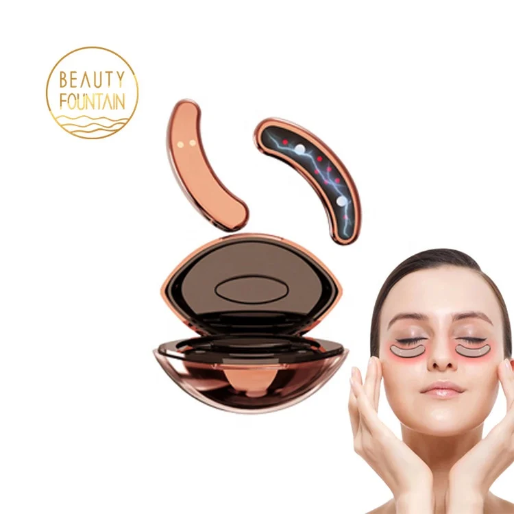 Eye Care Device Anti-Aging Dark Circles Remover Electric Portable EMS Red Light Therapy Massage LED Eye Patch with Microcurrent