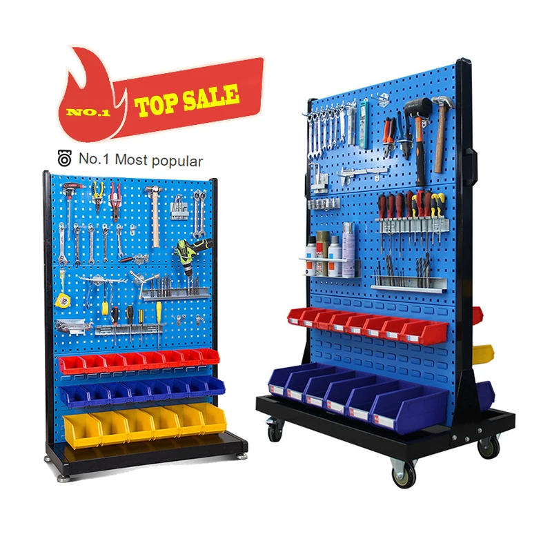 Hot sale parts steel Display stand Hardware showroom single/double sided iron shelves Hardware retail store shelves