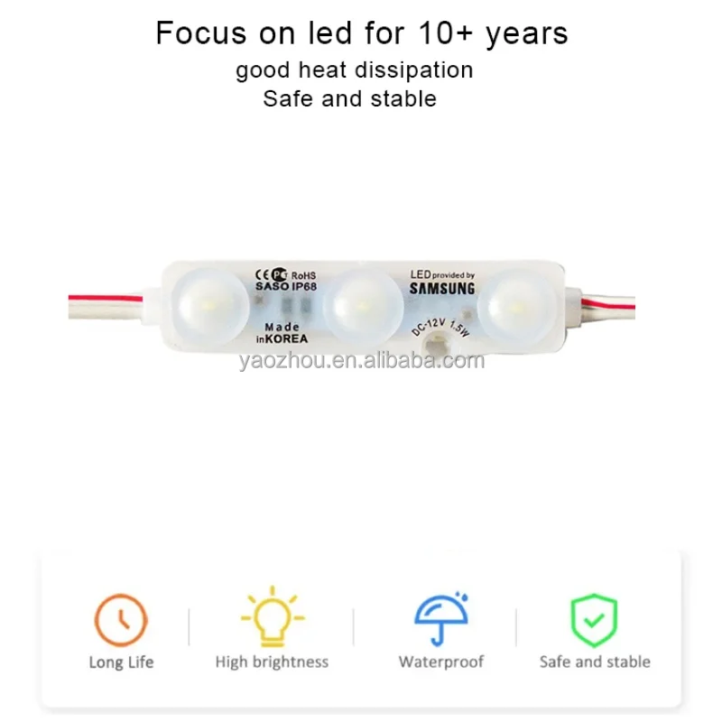 China Professional Factory Hot Sale Wholesale Advertisement 12V Blue Injection Smd Led Module For Channel Letter And Sign