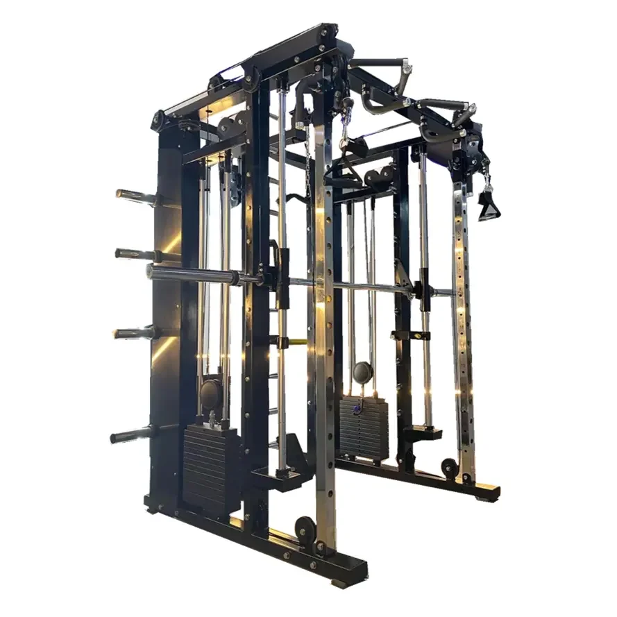 ym Fitness Equipment Cable Crossover Comb Trainer Power Squat Rack Commercial Multi Functional Smith Machine