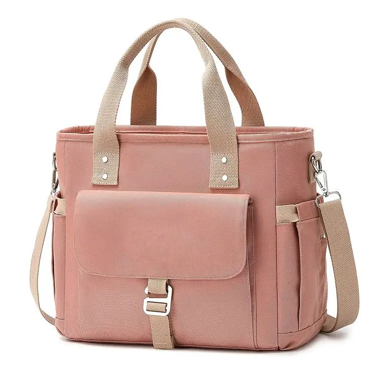 2024 Elegant OEM ,Design, Bag PU Leather With Recycled Nylon Lining Women Handbags/