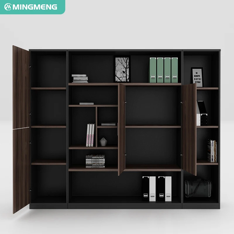 Modern Luxury Executive Office Furniture Set Wood Desk & Chair With File Cabinet for Home Hotel or School for Villas