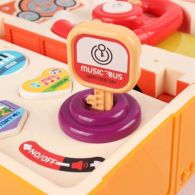 KSF Toy Educational Toy Musical Deformation School Bus Set Baby Learning Toys