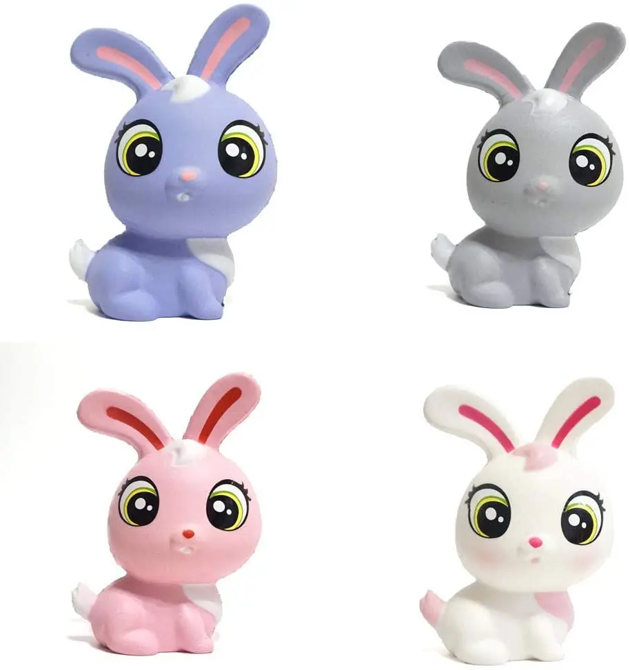 Сжимаемый кролик Kawaii мягкие сжимаемые животные медленно восстанавливающие форму игрушки для снятия