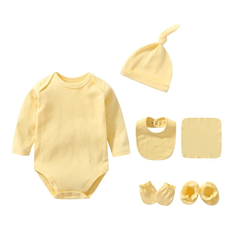 
Amazon Hot Sale Newborn Essential Baby Layette Gift Clothes 